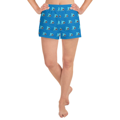 Anxious Shark- Femme Athletic Short Shorts