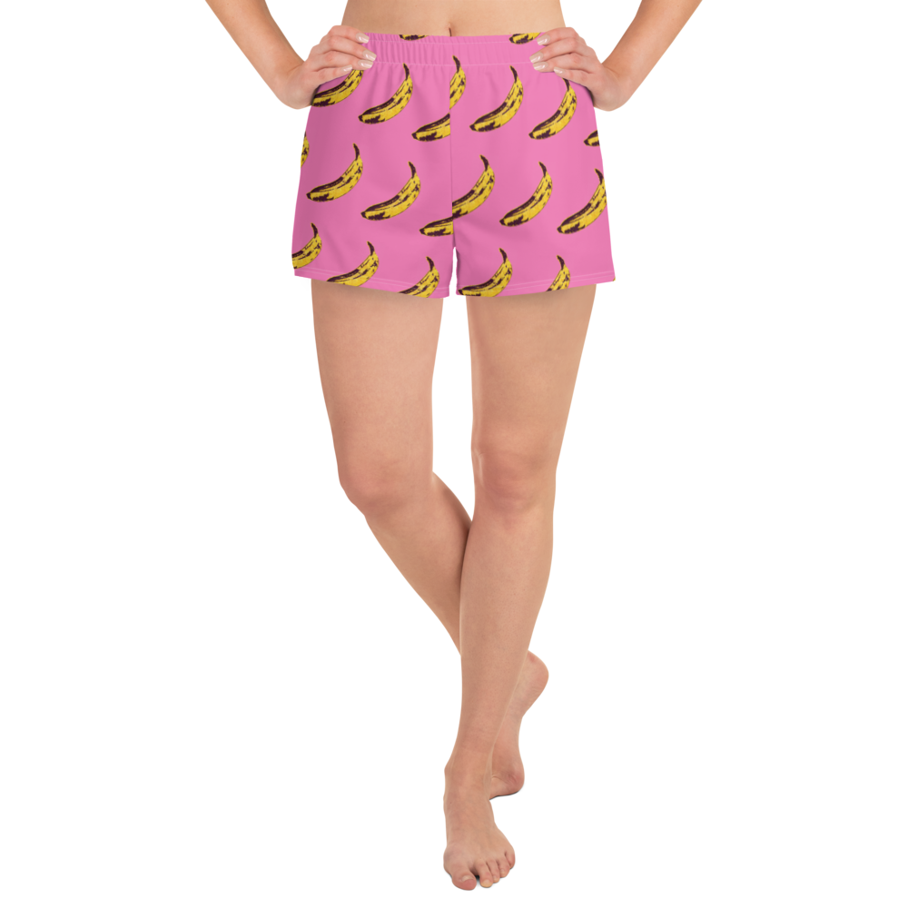 Pink Banana- Femme Athletic Short Shorts