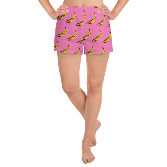 Pink Banana- Femme Athletic Short Shorts