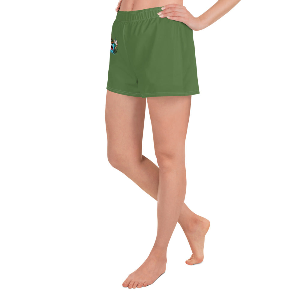 Basic Shark- Femme Athletic Short Shorts (olive)