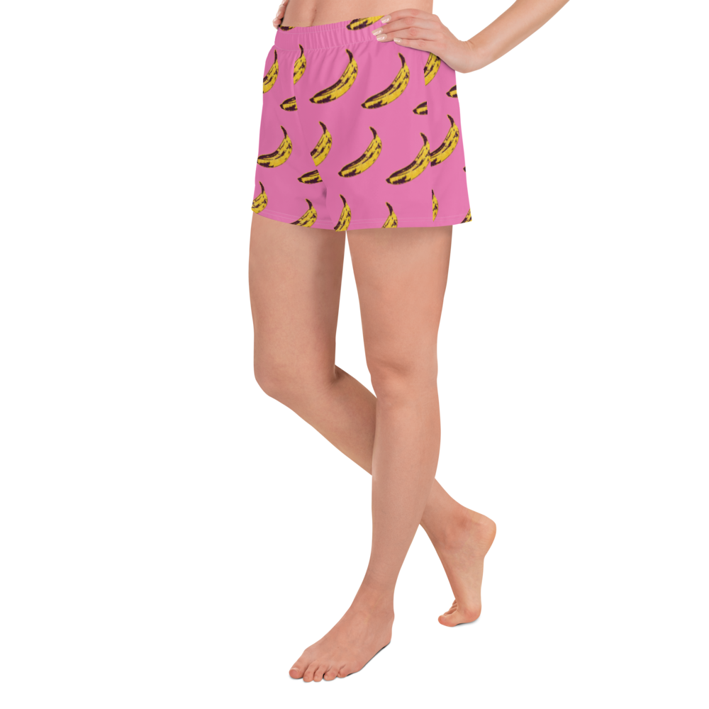 Pink Banana- Femme Athletic Short Shorts