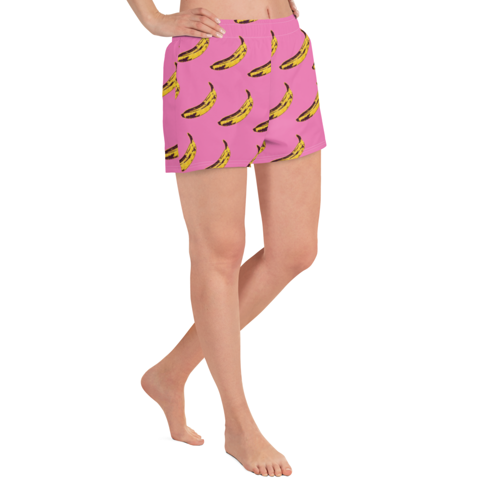 Pink Banana- Femme Athletic Short Shorts