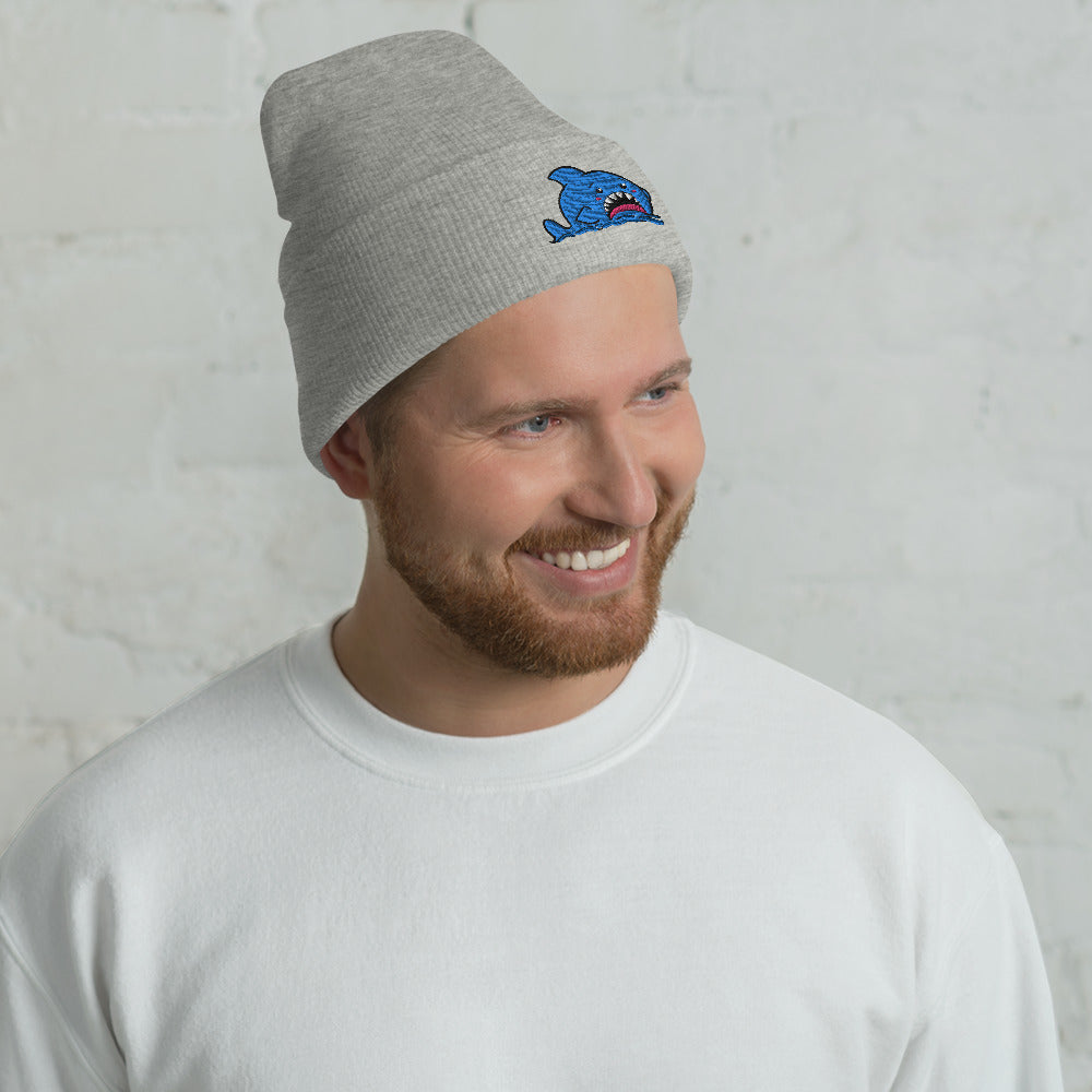 Anxious Shark Classic Cuffed Beanie