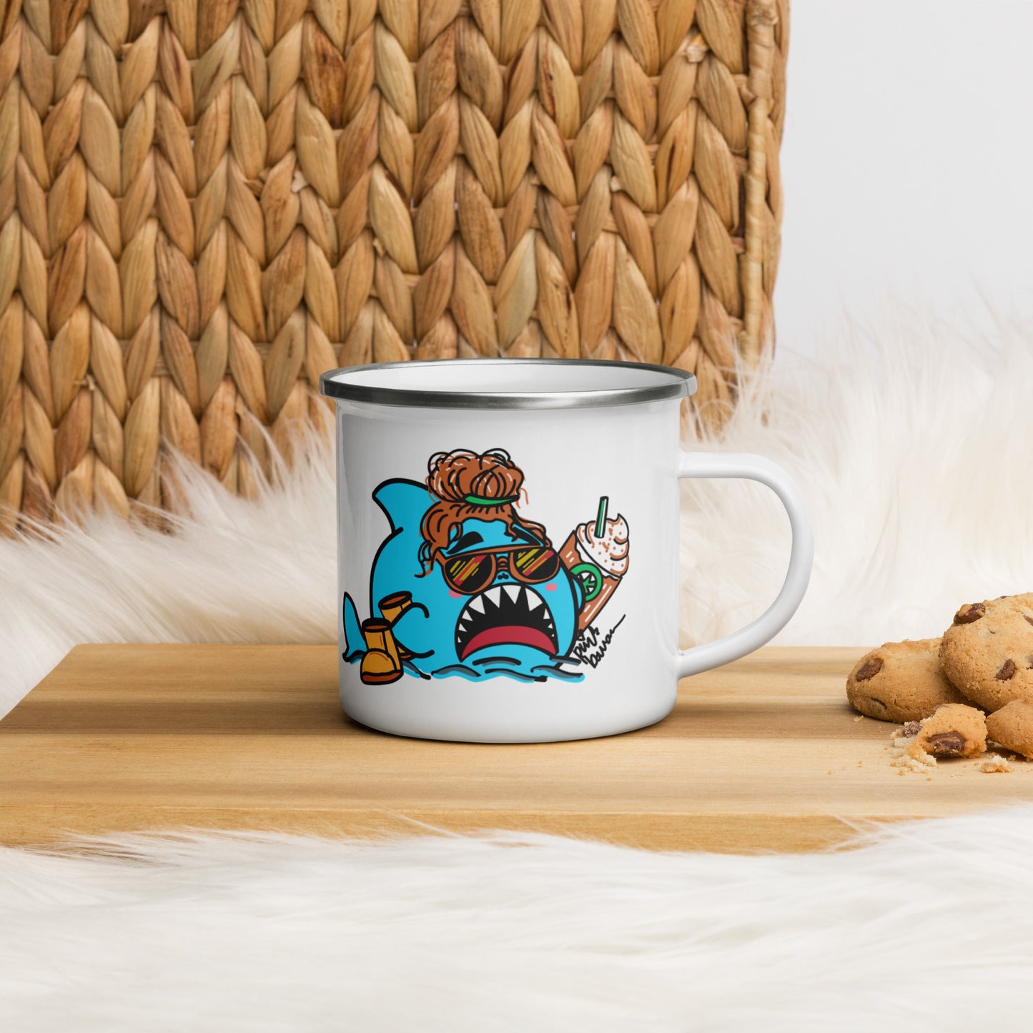 Basic Shark Enamel Mug (12oz)
