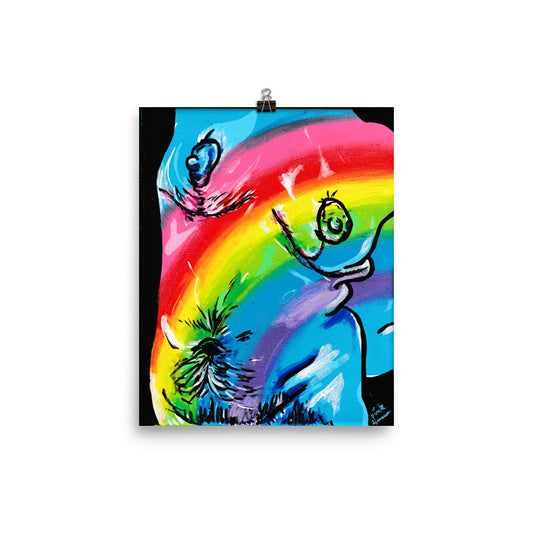 Your Body Is Beautiful- Post-Top Surgery, Rainbow Body Print