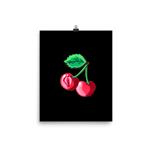 Cherry Vulva Matte Art Print (8x10")