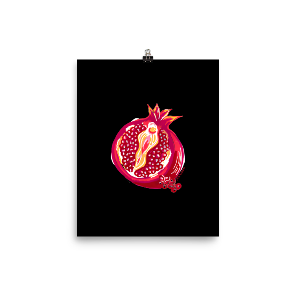 Pomegranate Vulva Matte Art Print (8x10")