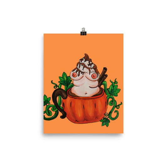 Pumpkin Spice and Everything Nice- 8x10" Art Print
