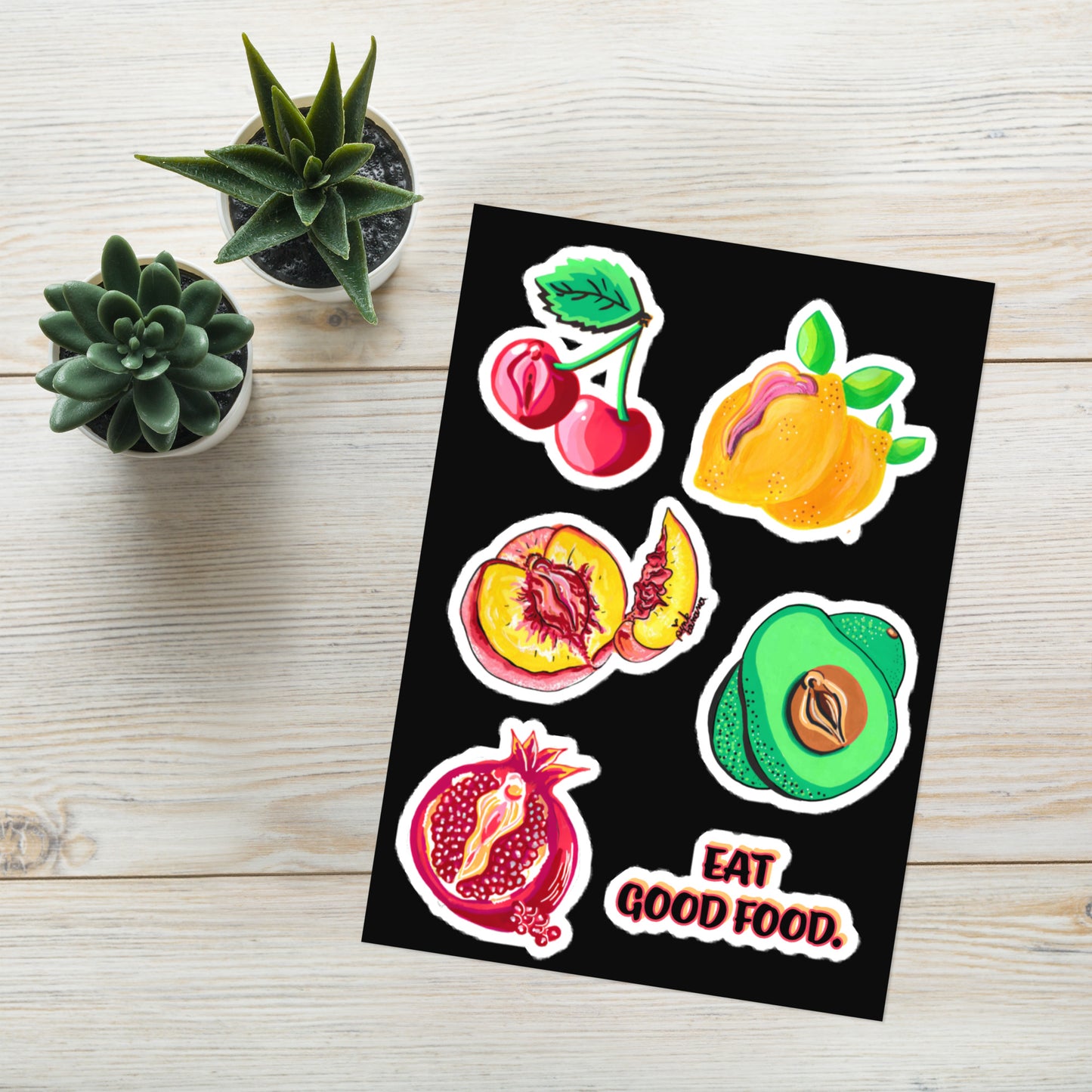 "Eat Good Food" NSFW Sticker sheet