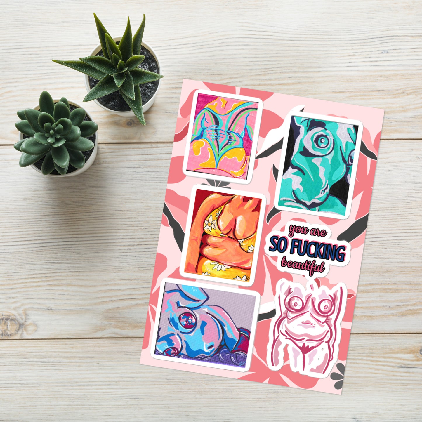 Beautiful Bodies Sticker sheet