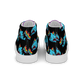 Anxious Shark Celebrates Pride (black) -Men’s high top canvas shoes