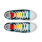 Anxious Shark Celebrates Pride (black) -Men’s high top canvas shoes