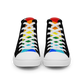 Anxious Shark Celebrates Pride- Men’s high top canvas shoes