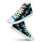 Anxious Shark Celebrates Pride (black) -Men’s high top canvas shoes