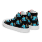 Anxious Shark Celebrates Pride (black) -Men’s high top canvas shoes