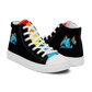 Anxious Shark Celebrates Pride- Men’s high top canvas shoes