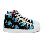 Anxious Shark Celebrates Pride (black) -Men’s high top canvas shoes