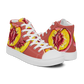 "The Perfect Peach" Peach Vulva- Men’s high top canvas shoes