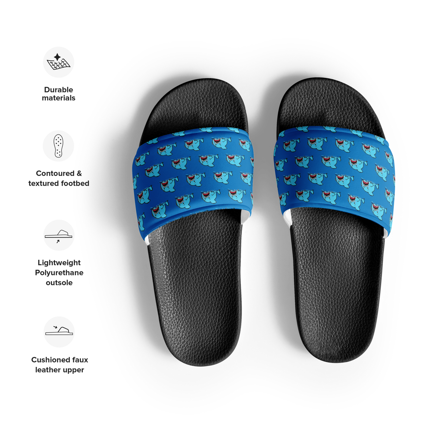 Anxious Shark Slides- Men's sizes