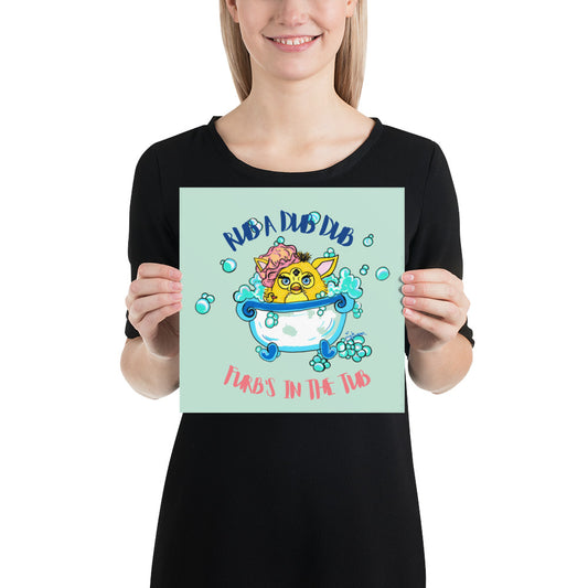 "Furb's In the Tub" Art Print
