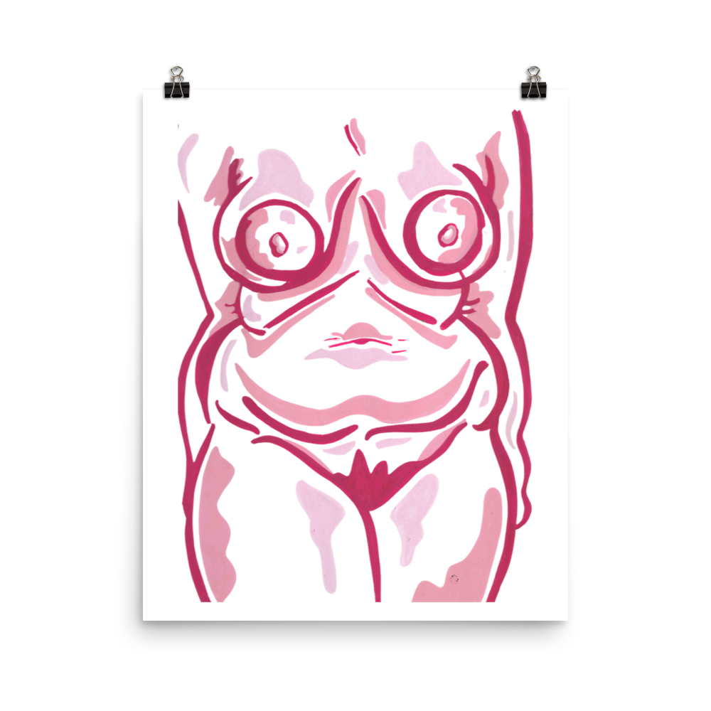 "Self-Love" - Nude Body Portait, Art Print