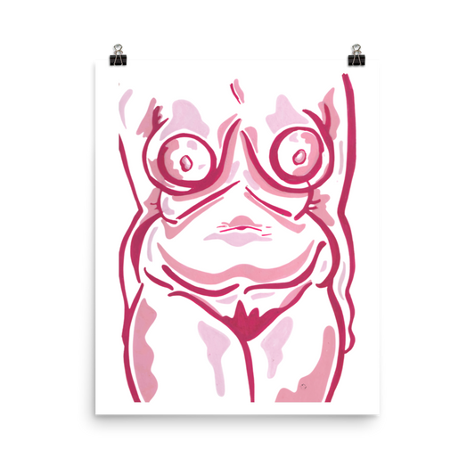 "Self-Love" - Nude Body Portait, Art Print