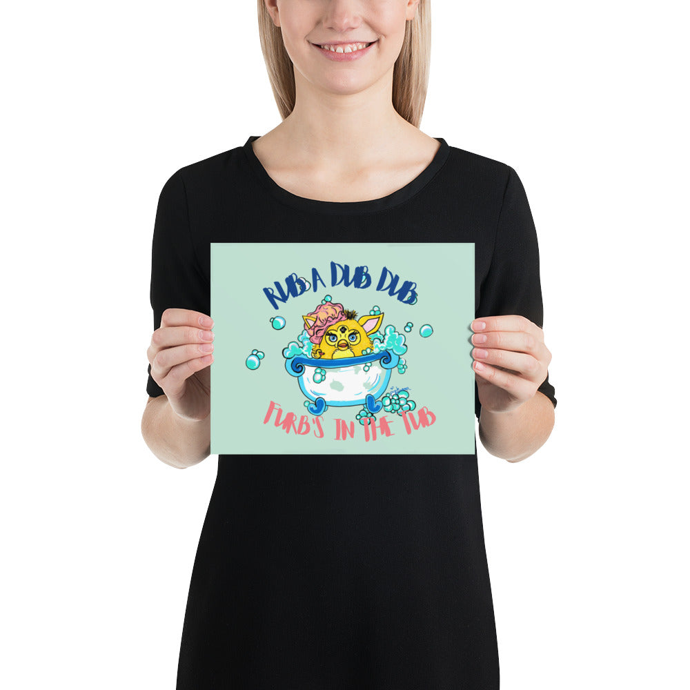 "Furb's In the Tub" Art Print
