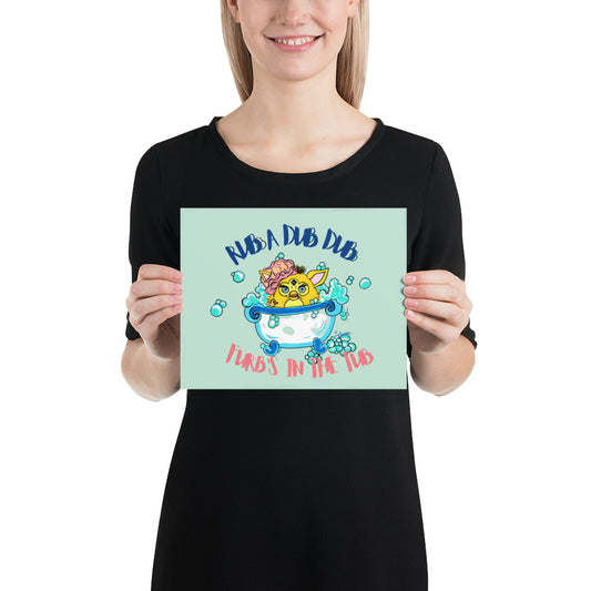 "Furb's In the Tub" Art Print