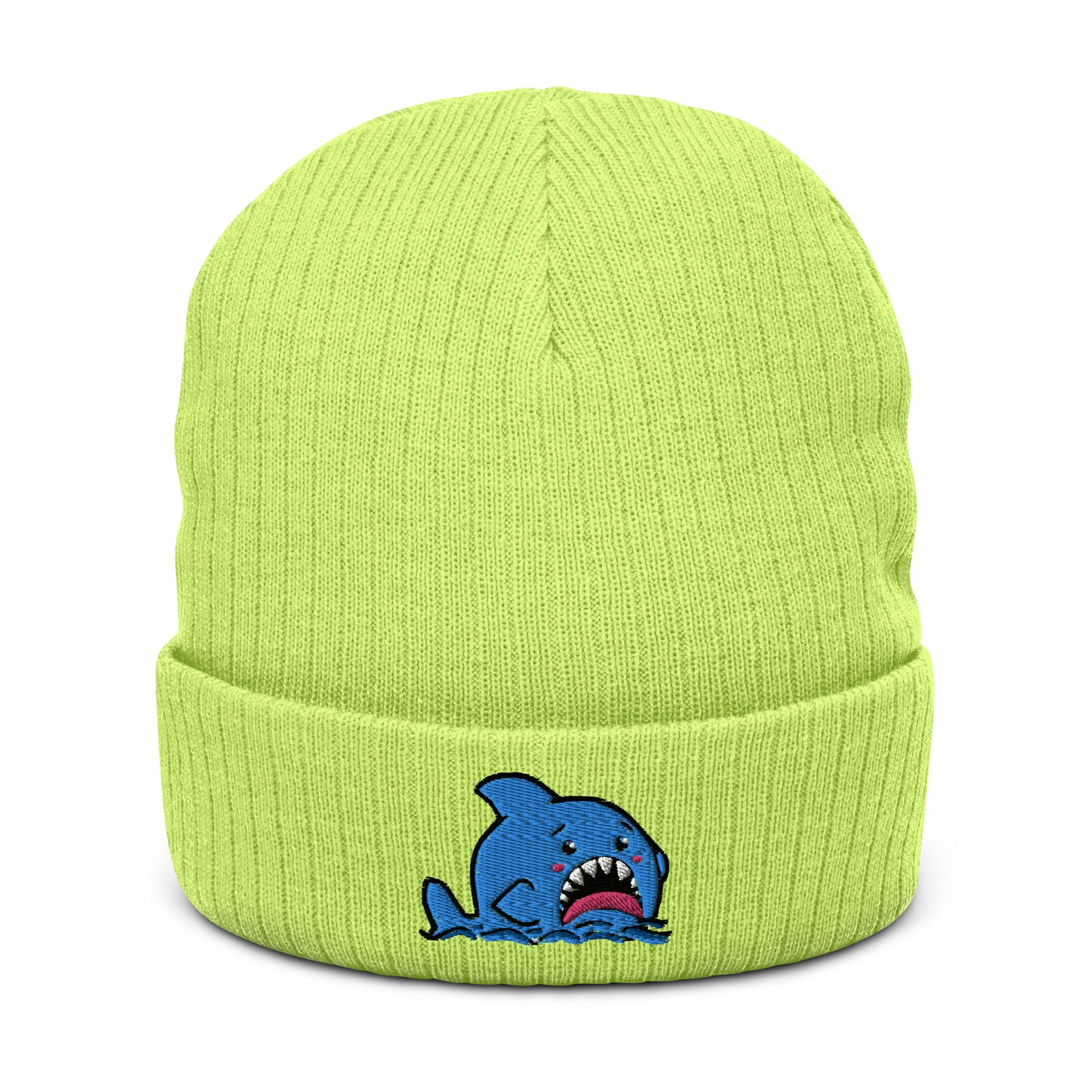Anxious Shark Classic Ribbed knit beanie