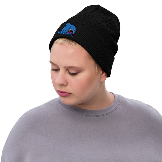 Anxious Shark Classic Ribbed knit beanie