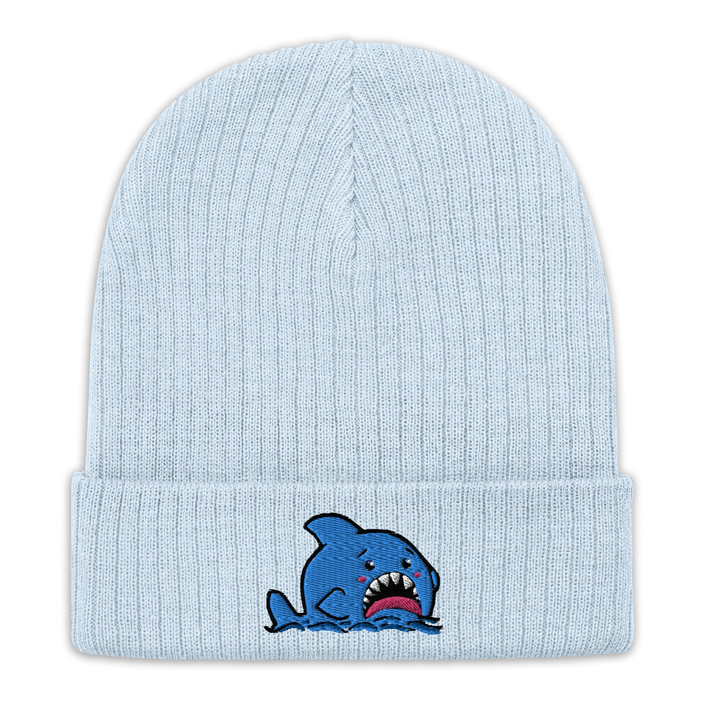 Anxious Shark Classic Ribbed knit beanie