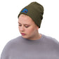 Anxious Shark Classic Ribbed knit beanie