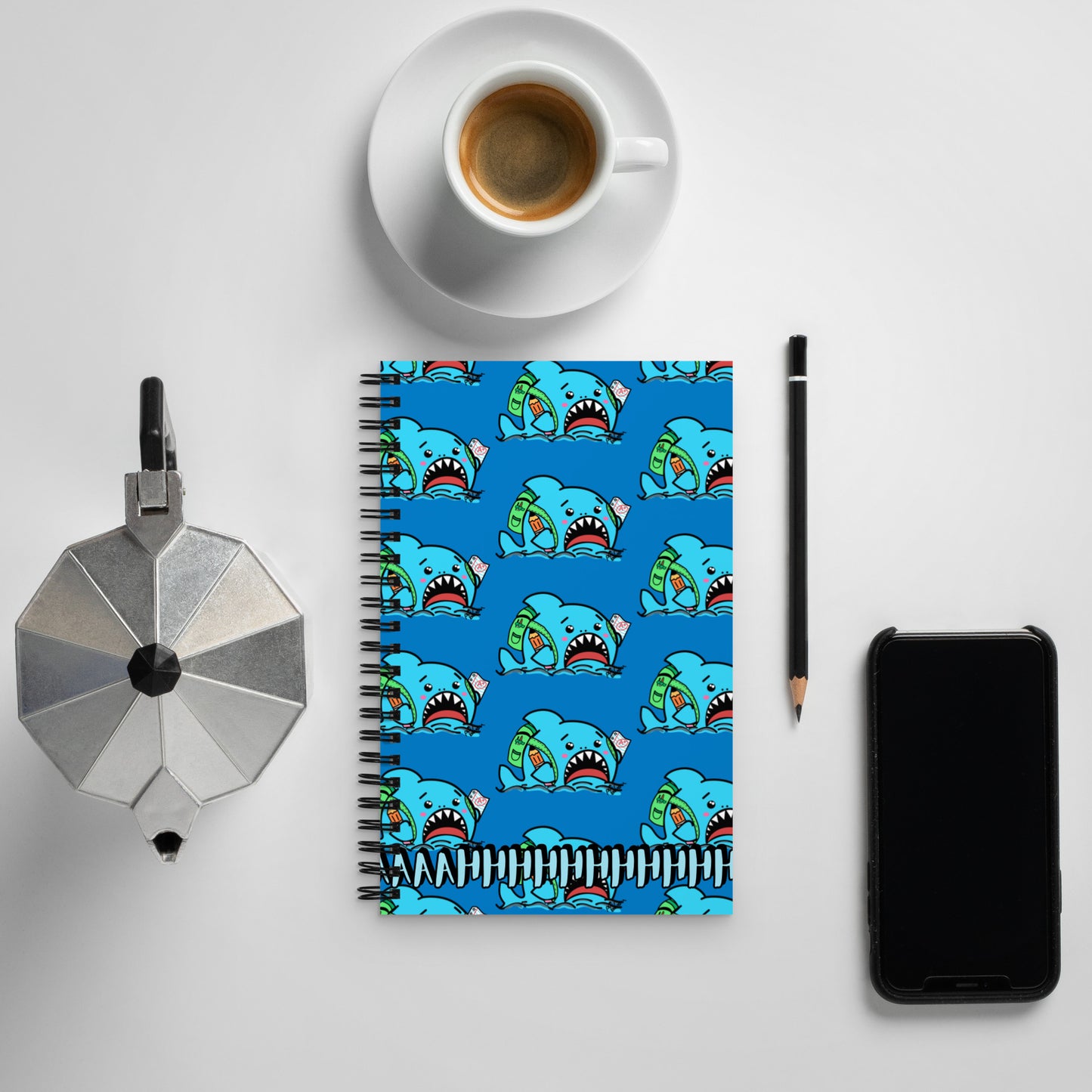 School Shark- Spiral notebook