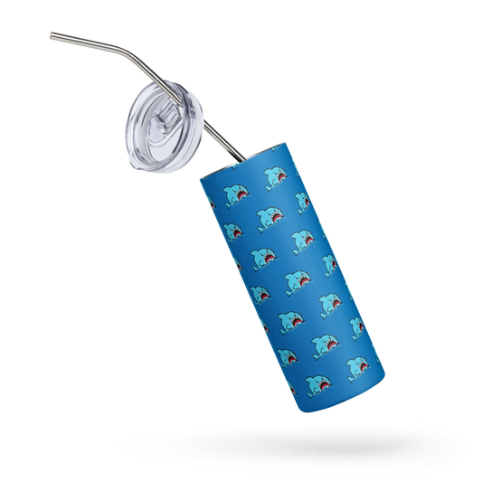 Anxious Shark- Stainless steel tumbler (20oz)