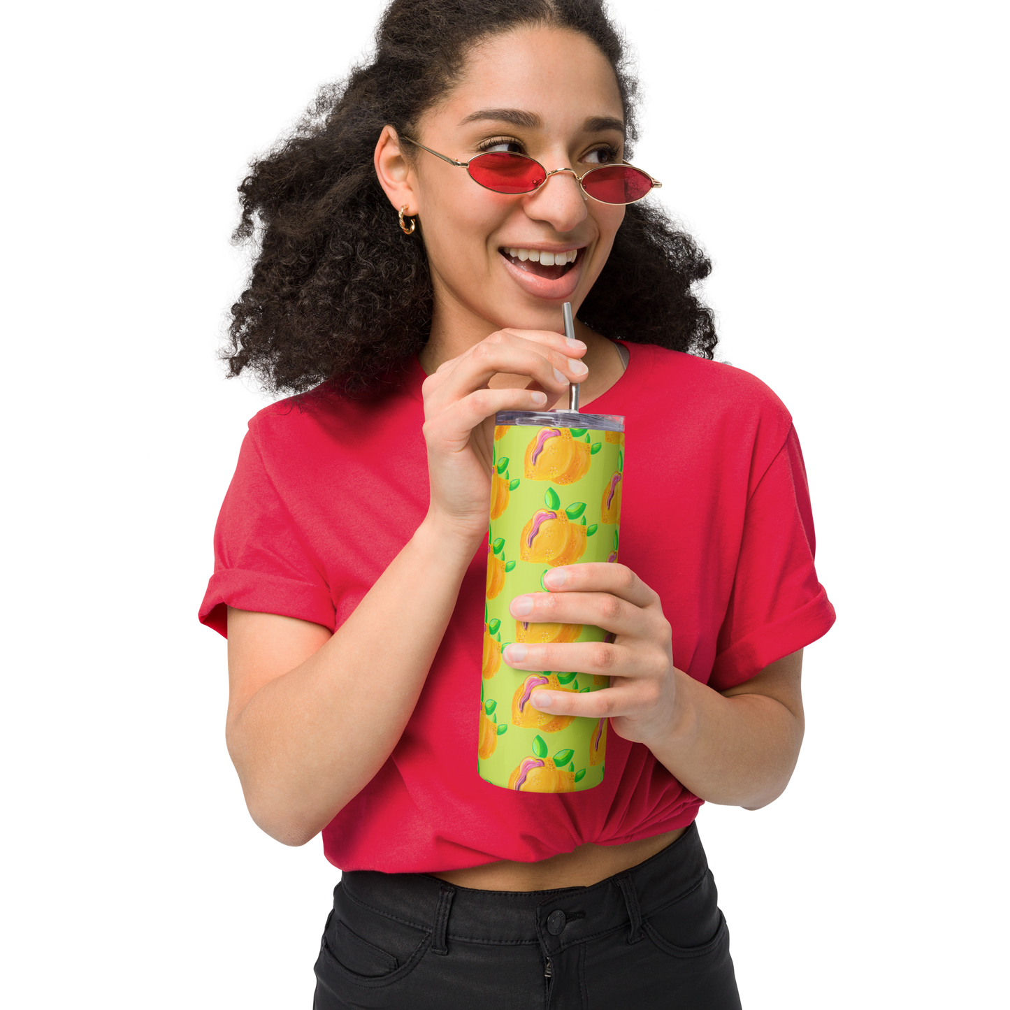 "Sour Puss" Lemon Vulva- Stainless steel tumbler
