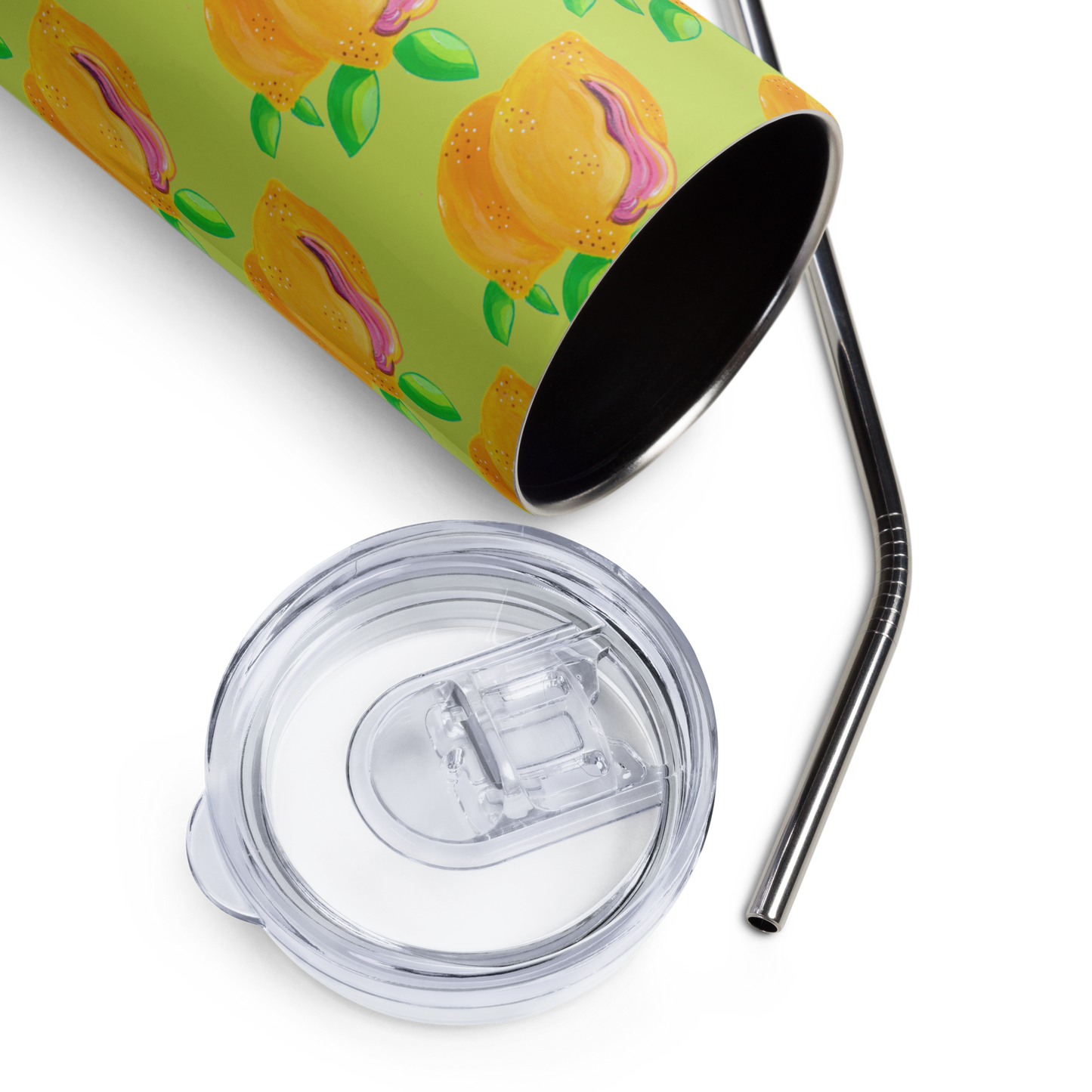 "Sour Puss" Lemon Vulva- Stainless steel tumbler