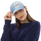 Pink Banana Sparkles- Embroidered Tie dye hat