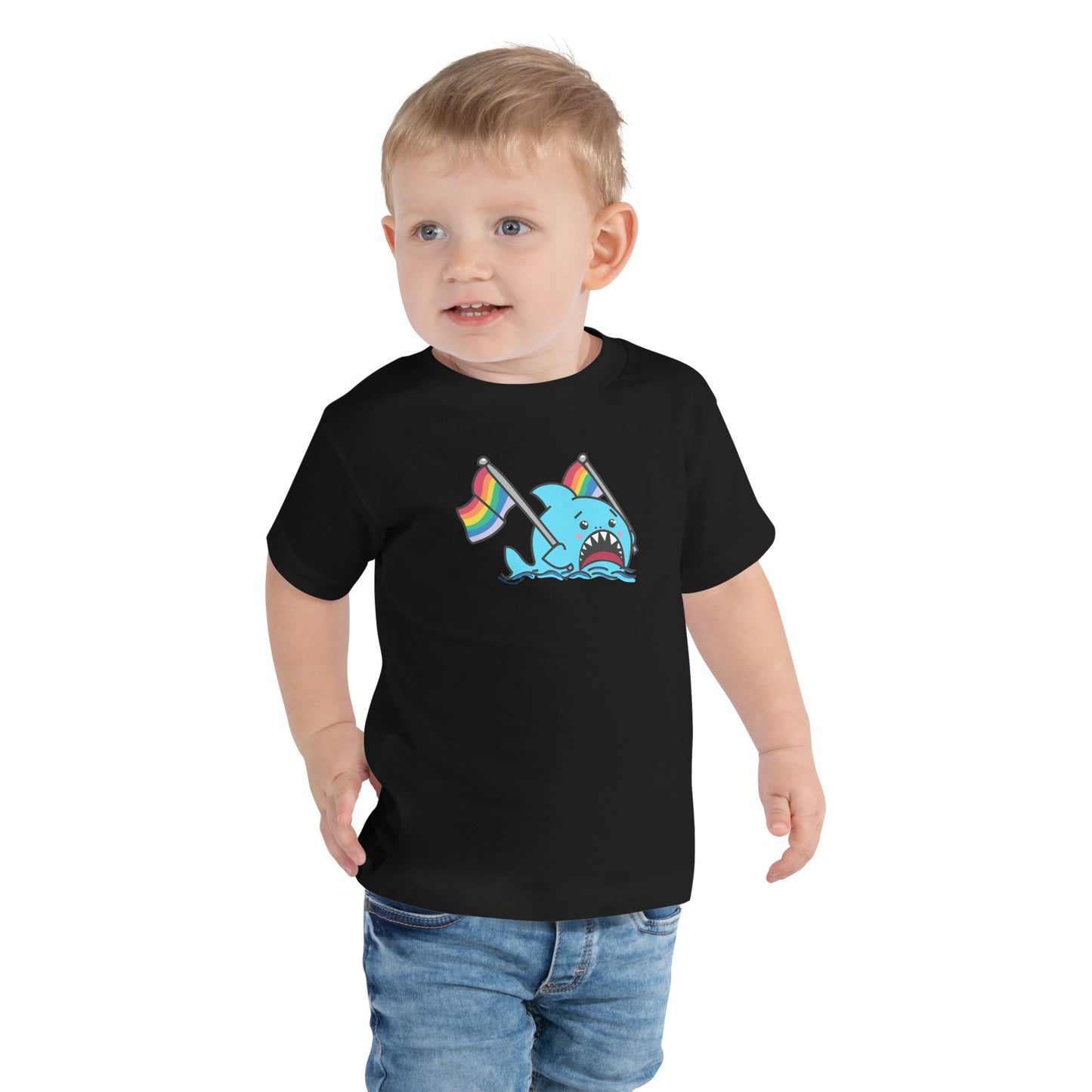 Anxious Shark for Pride- Toddler Tshirt