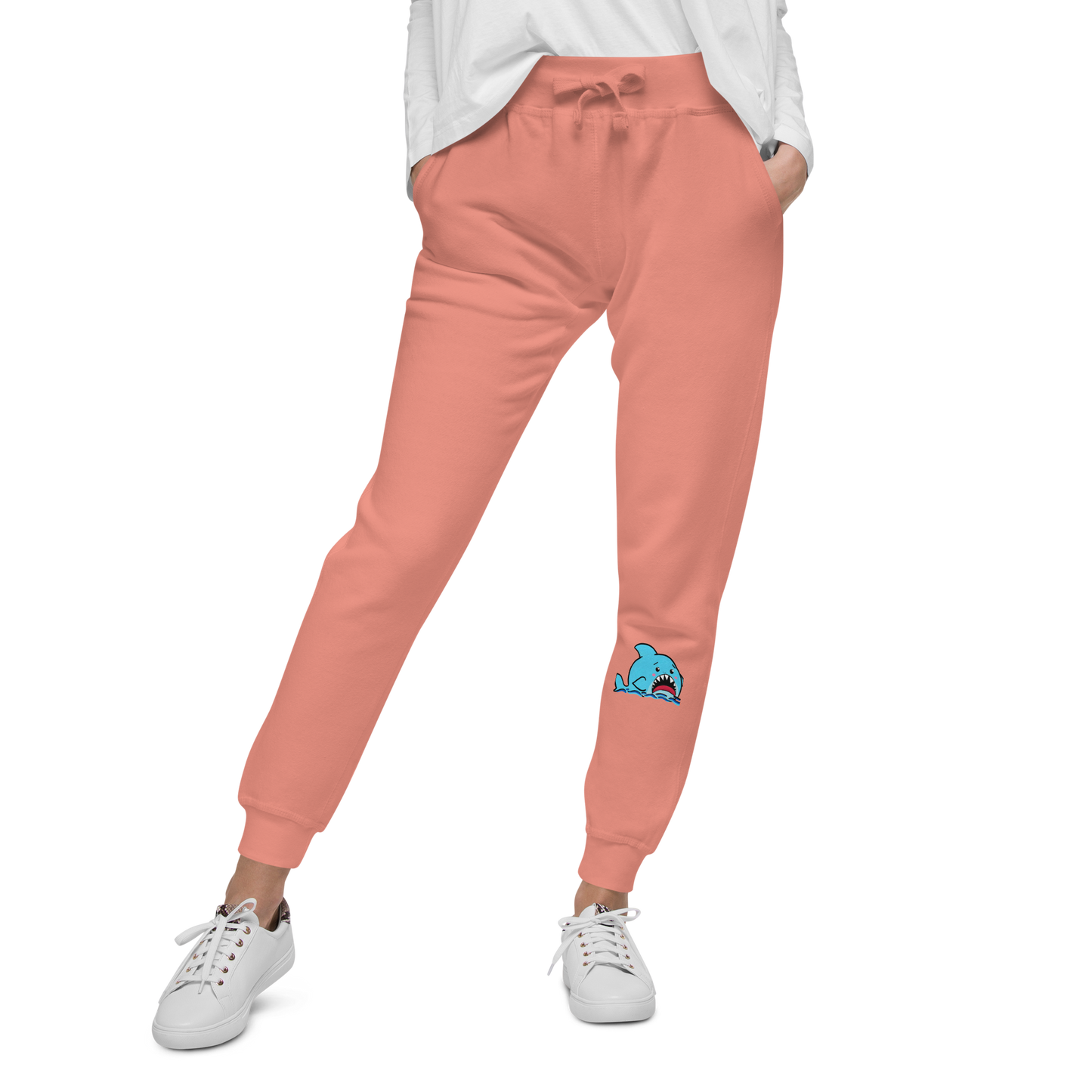 Anxious Shark- Genderless fleece sweatpants
