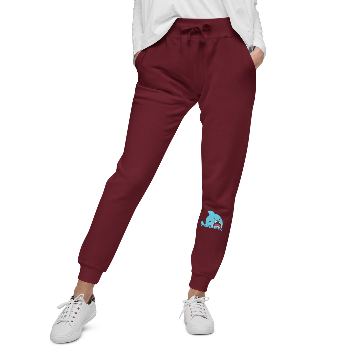 Anxious Shark- Genderless fleece sweatpants