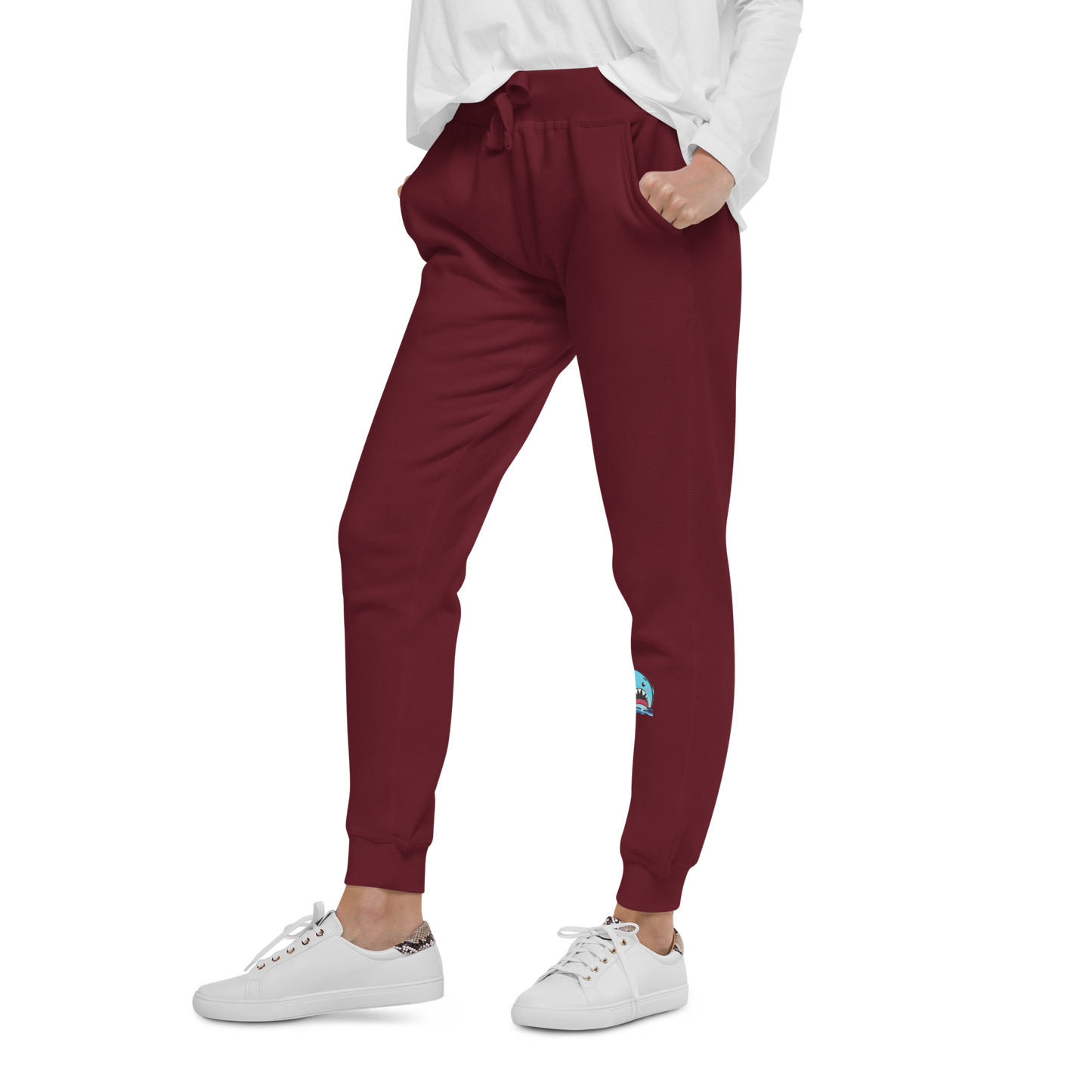 Anxious Shark- Genderless fleece sweatpants