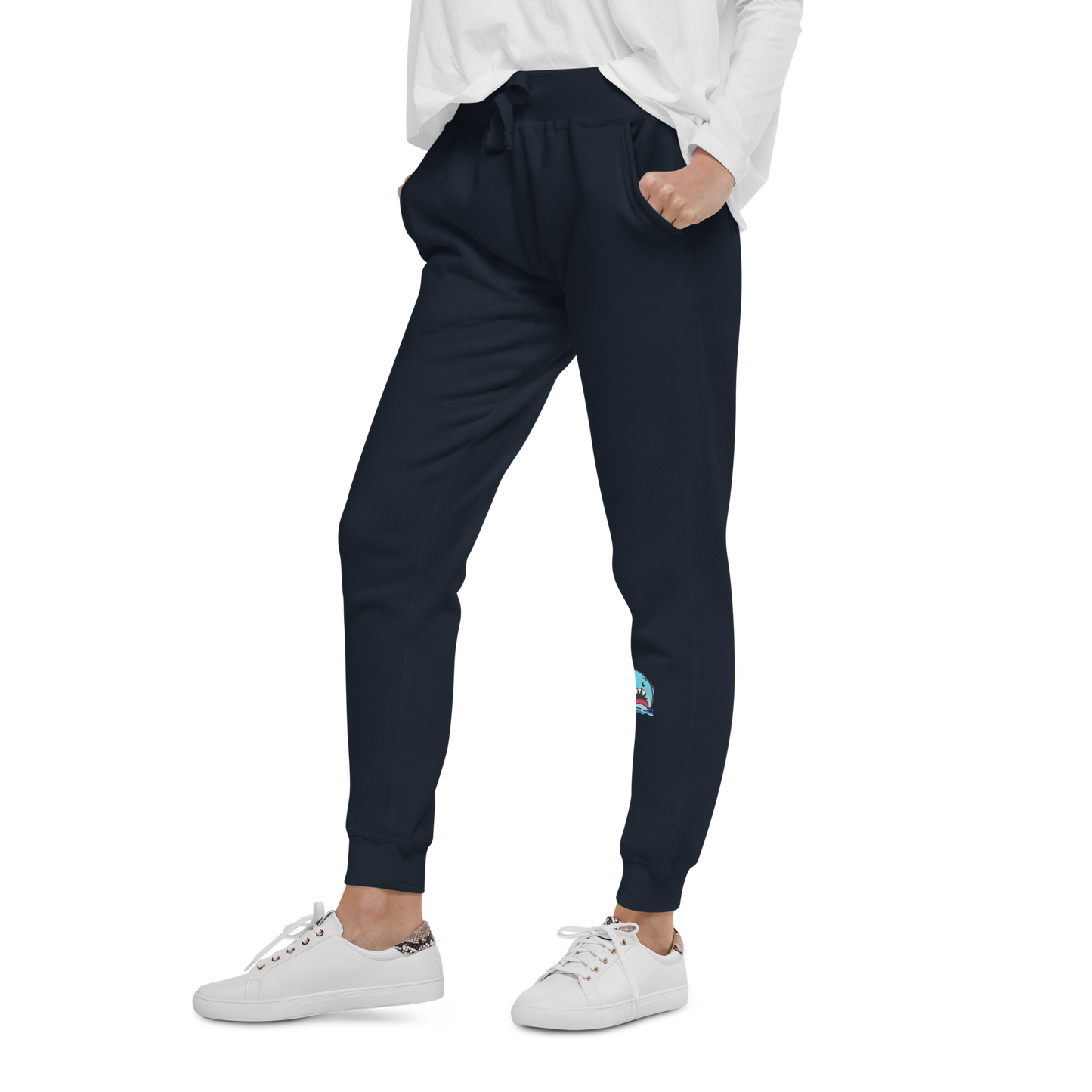 Anxious Shark- Genderless fleece sweatpants