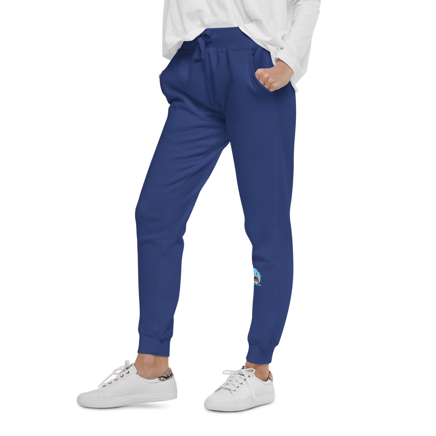 Anxious Shark- Genderless fleece sweatpants