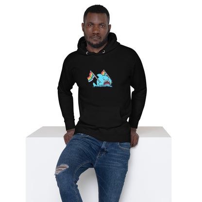 Anxious Shark Pride- Genderless Hoodie