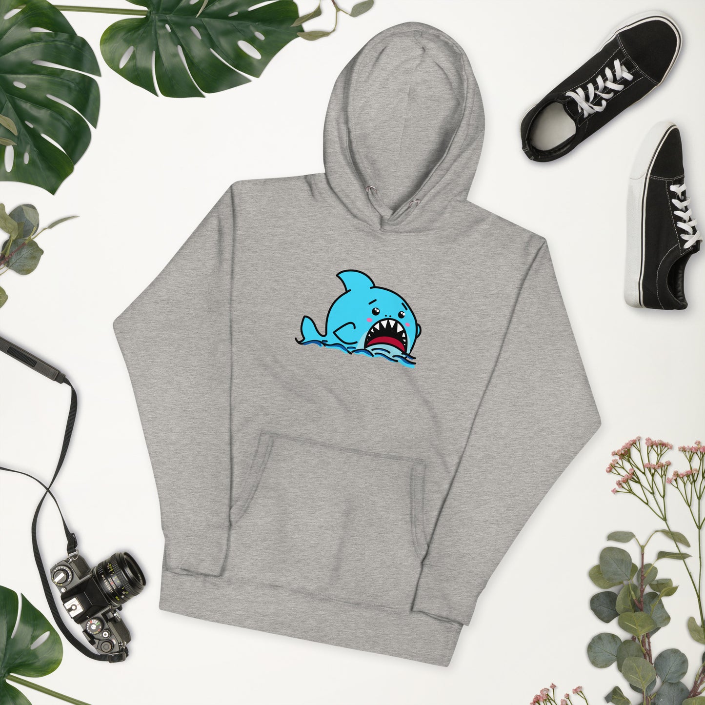 Anxious Shark- Genderless Hoodie
