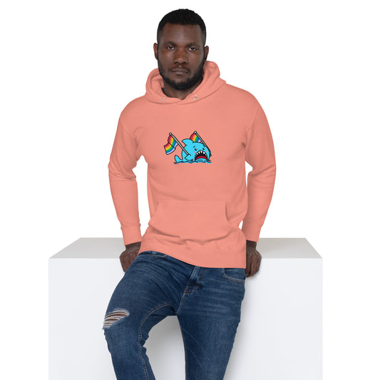 Anxious Shark Pride- Genderless Hoodie