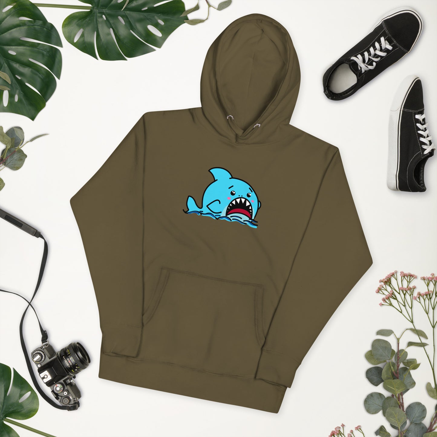 Anxious Shark- Genderless Hoodie
