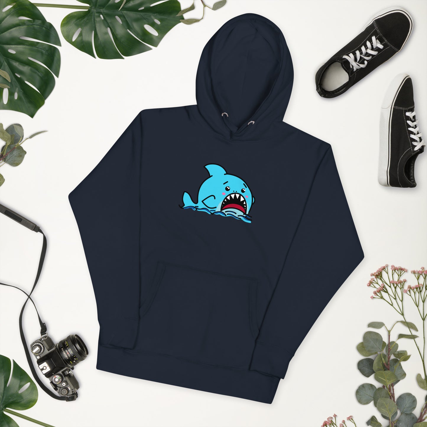 Anxious Shark- Genderless Hoodie