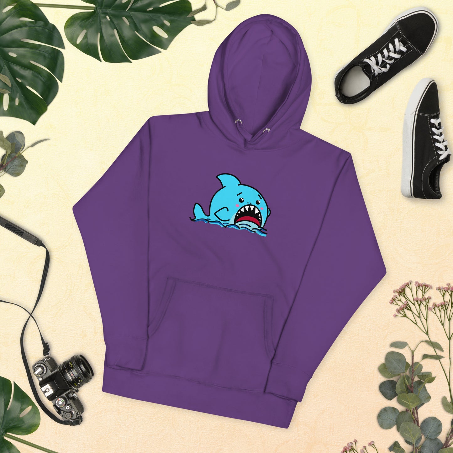 Anxious Shark- Genderless Hoodie