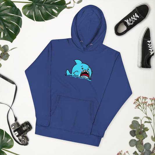 Anxious Shark- Genderless Hoodie